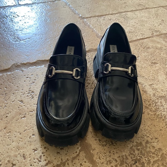 COPY - Steve Madden size 7.5 platform black loafers - Picture 4 of 5